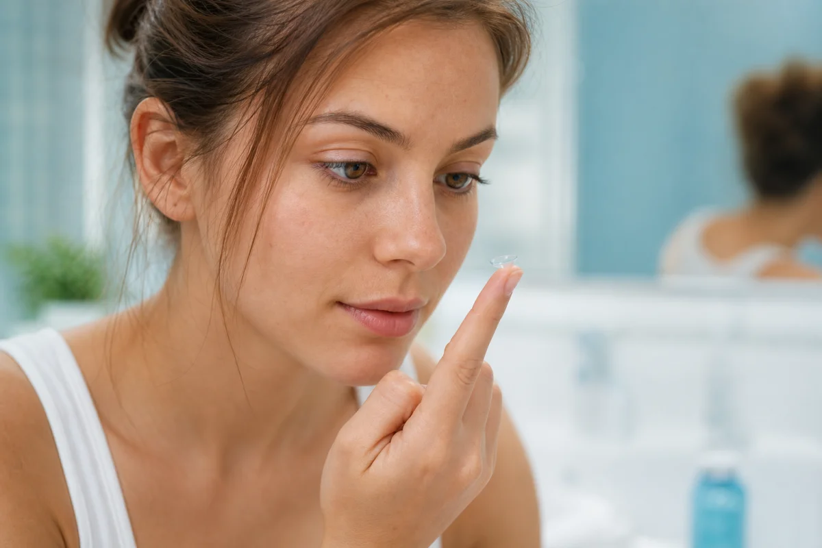 comment mettre des lentilles