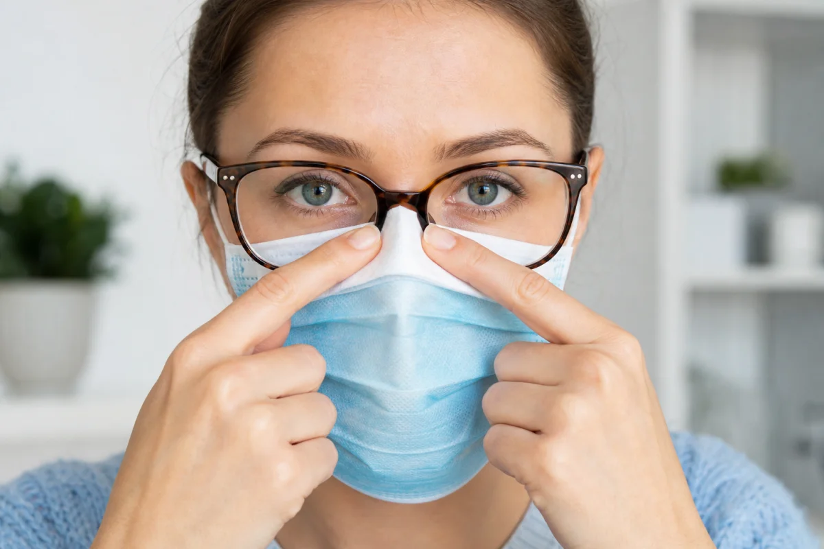 comment ne pas avoir de buée sur les lunettes avec un masque