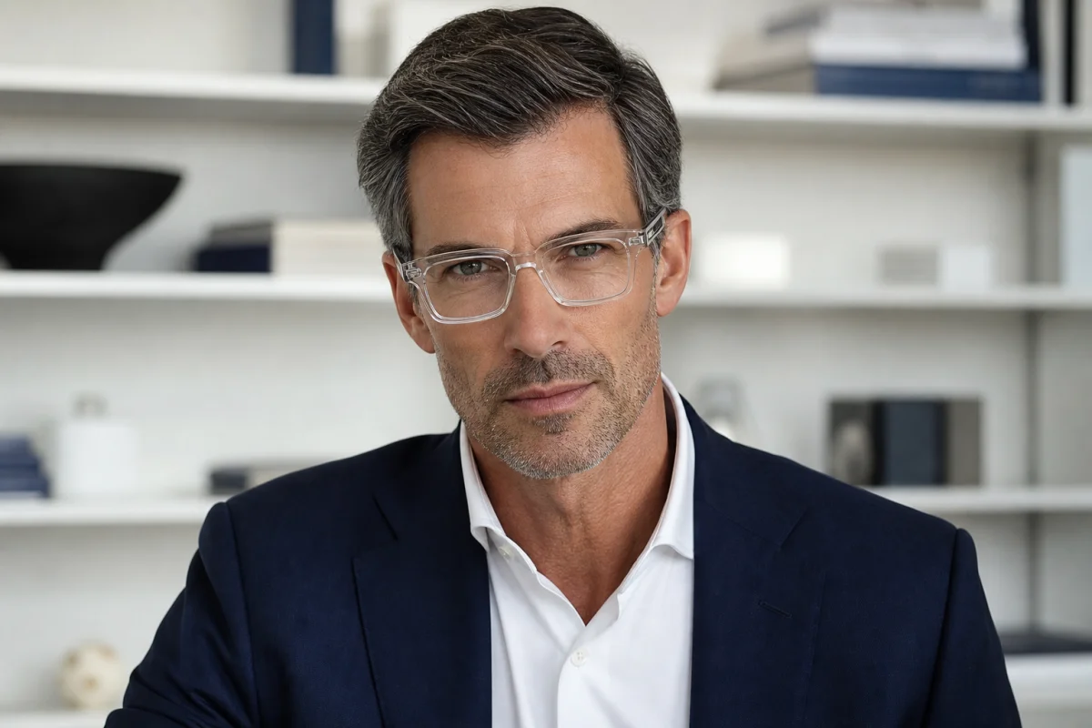 lunette transparente homme luxe