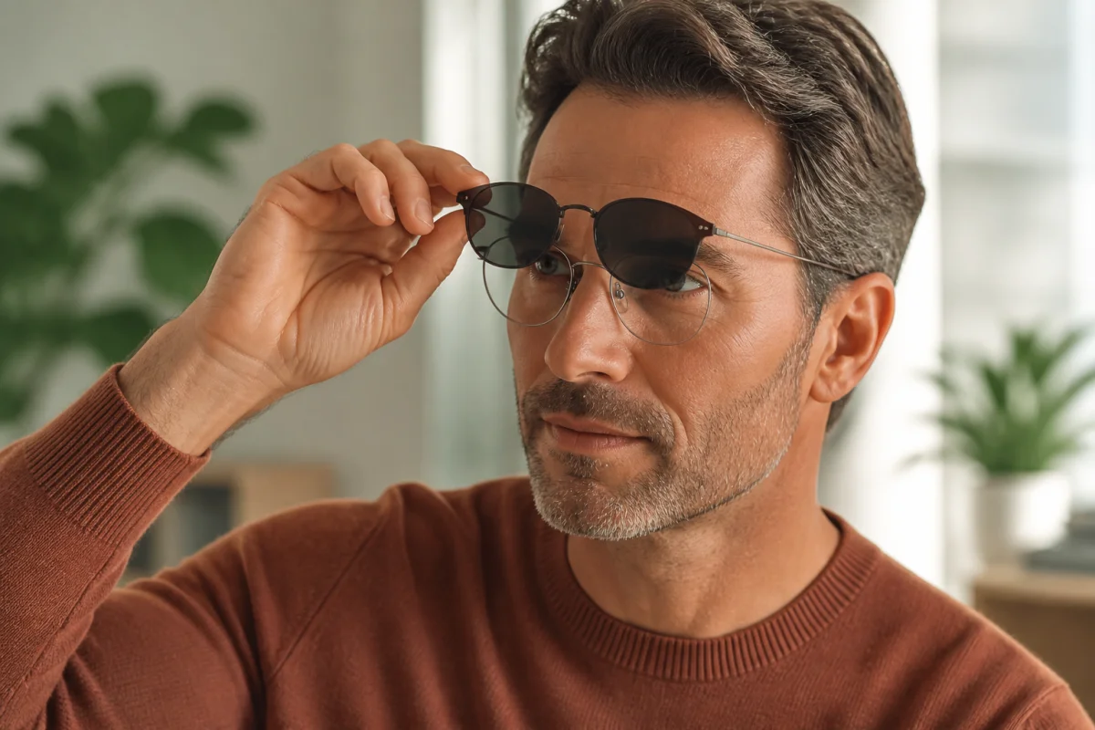 clip solaire pour lunettes de vue sur mesure