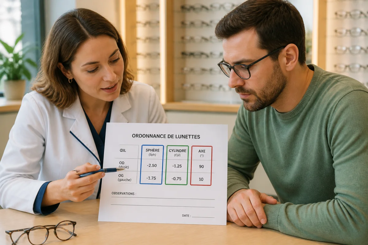 conversion ordonnance ophtalmo opticien