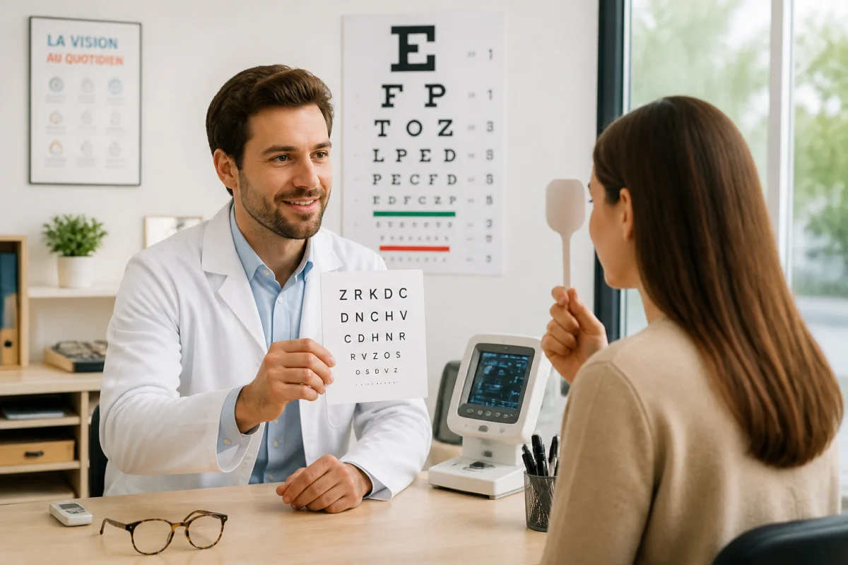 examen de vue chez opticien