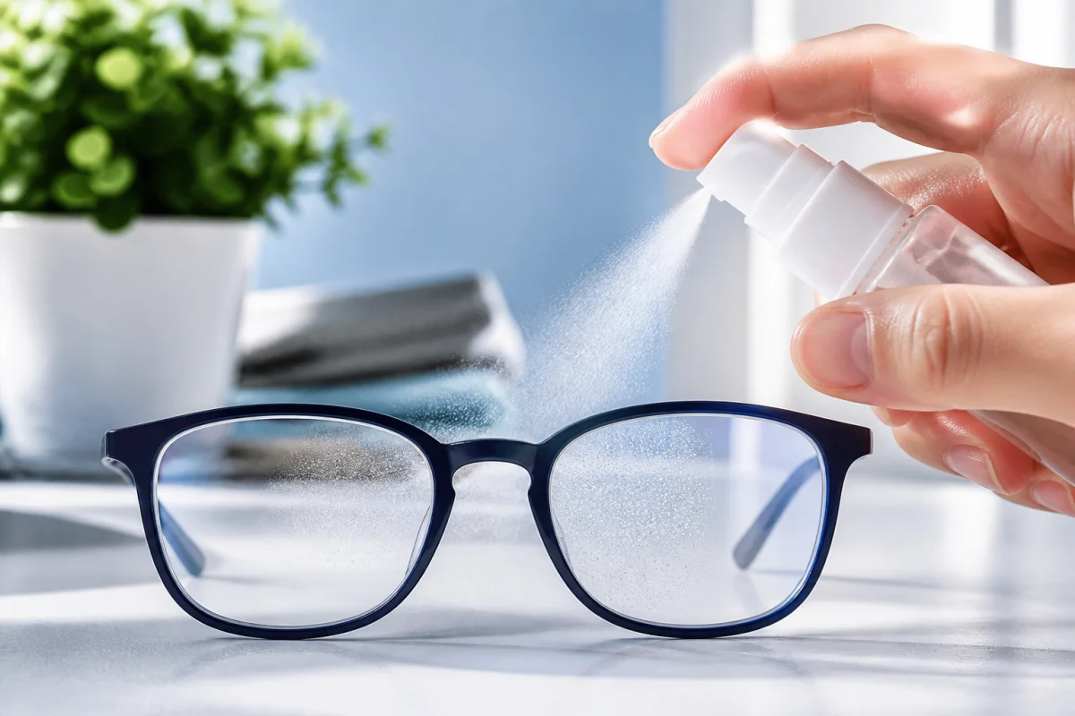 spray anti-buée pour lunettes de vue