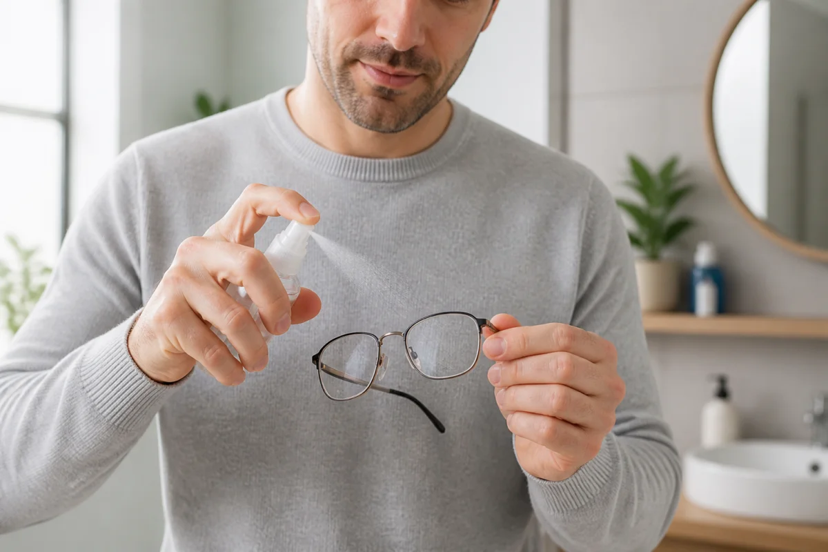 spray anti-buée pour lunettes de vue