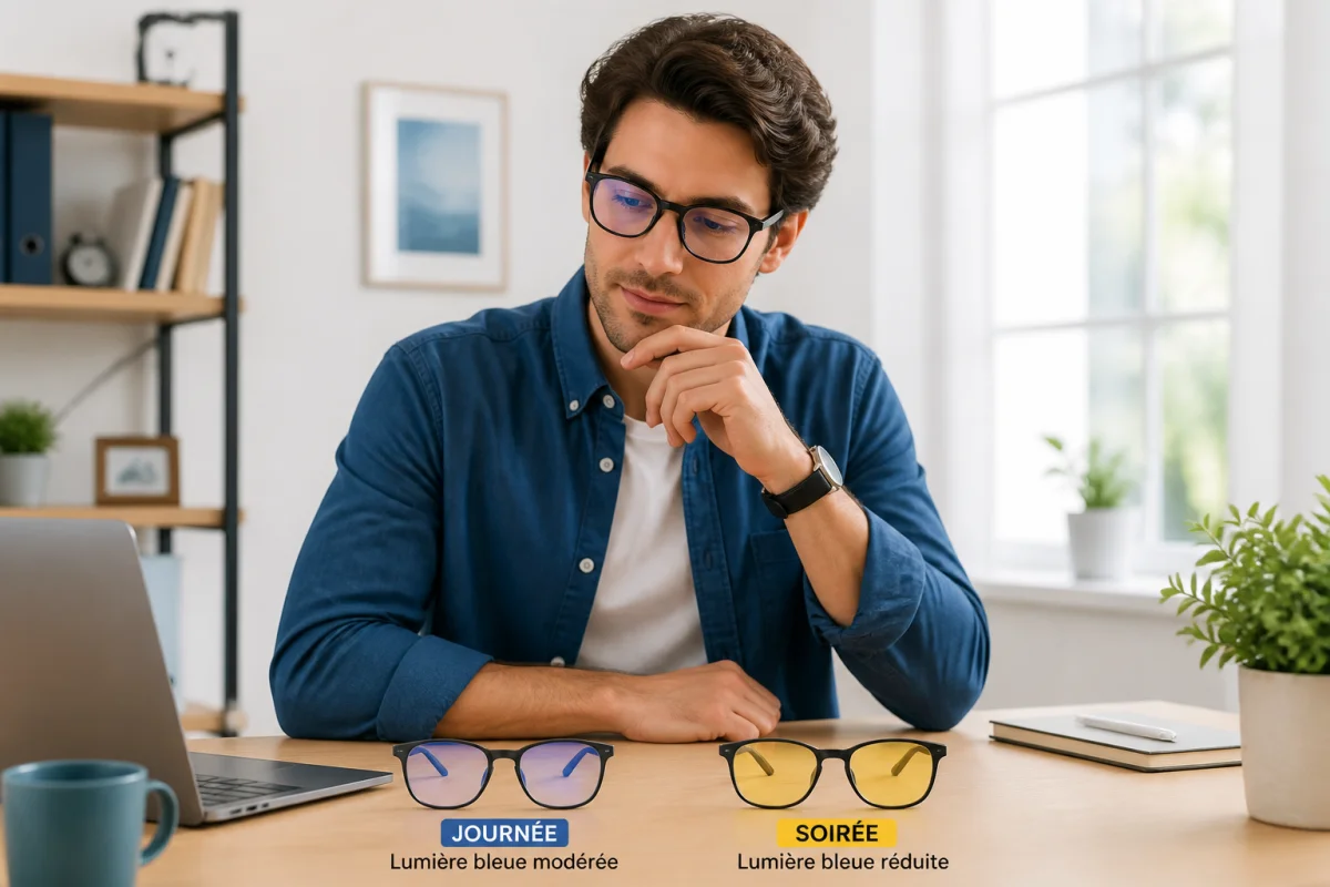 Lunettes anti lumière bleue pour mieux vivre les écrans