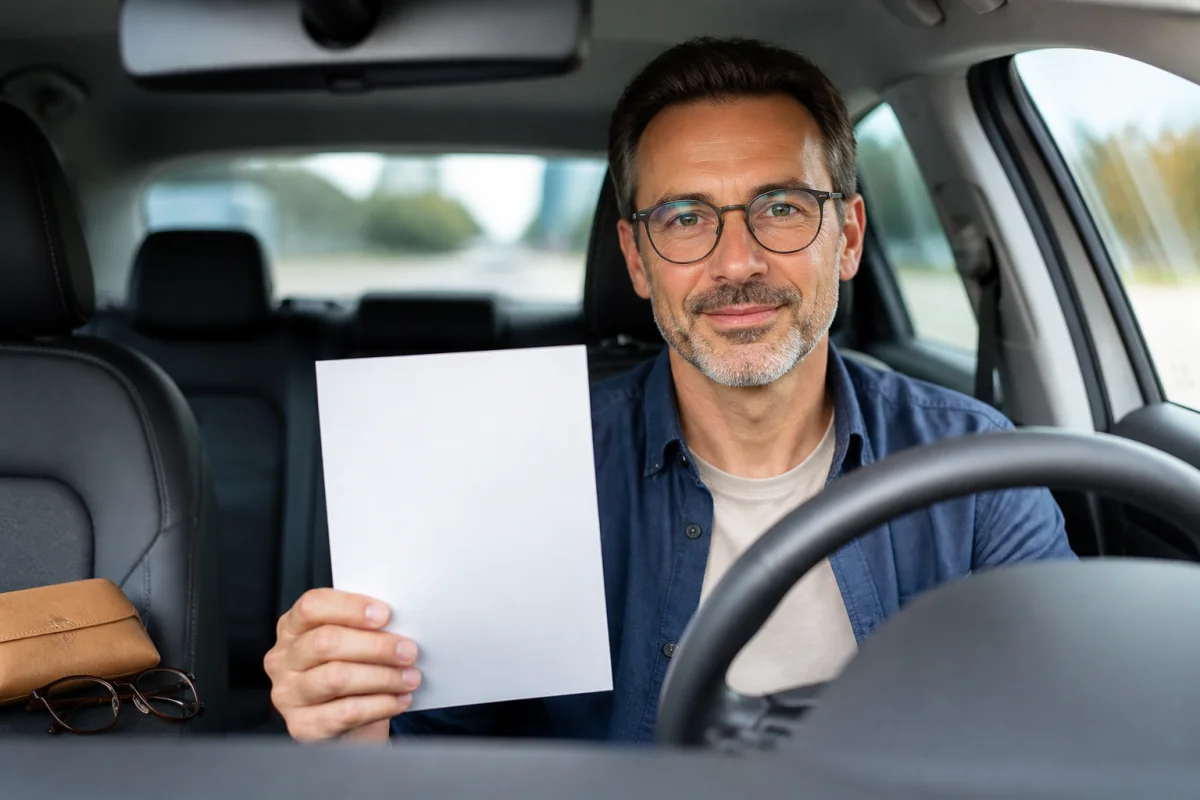 Attestation de vue pour permis de conduire